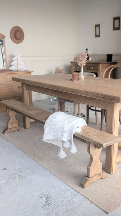 Table de ferme avec rallonges