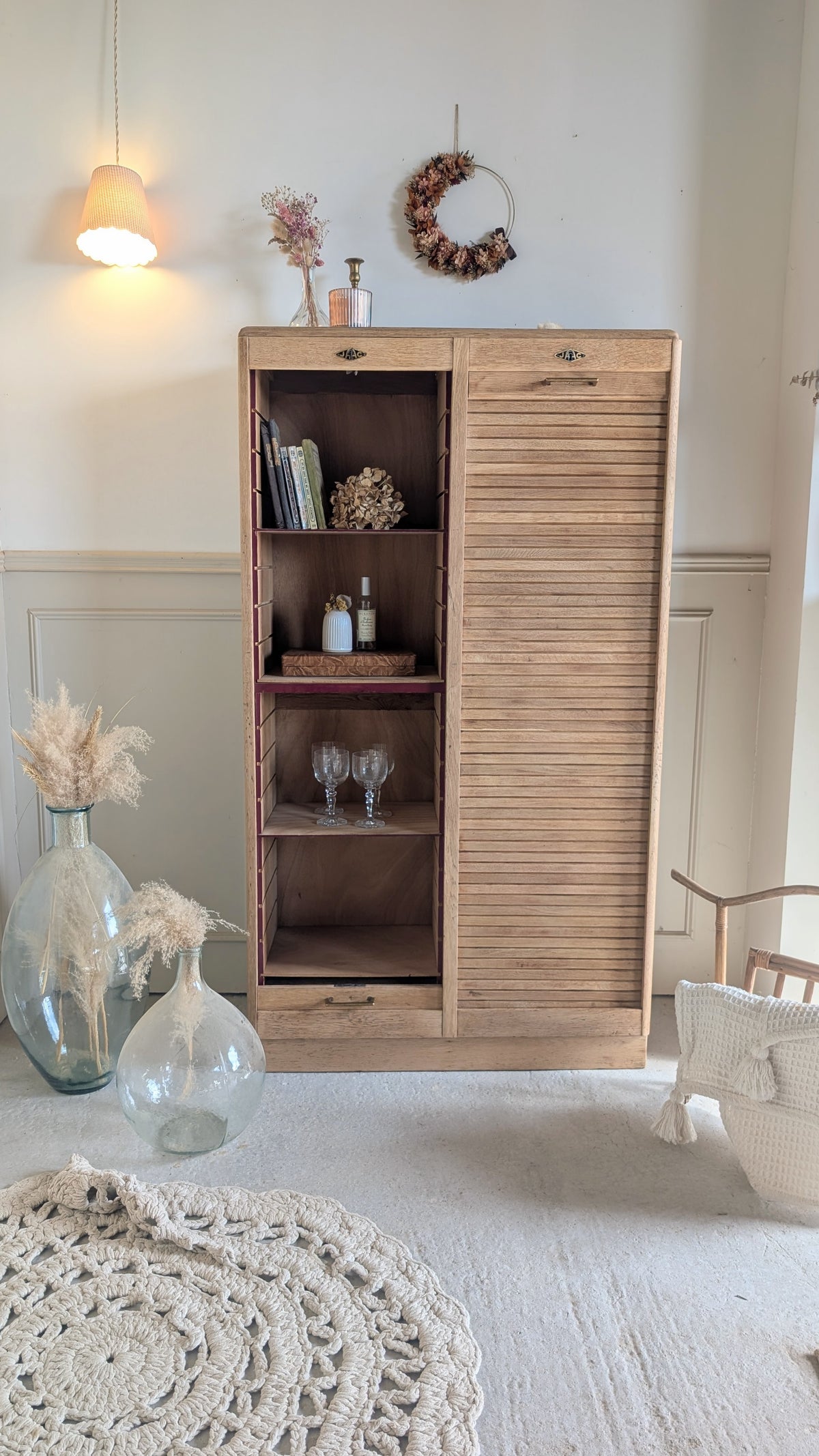 Meuble classeur rideau