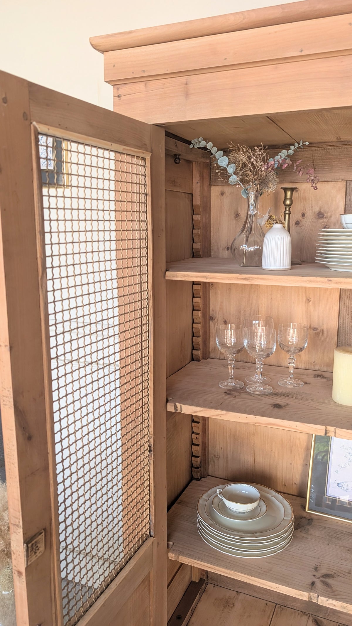 Vitrine en merisier