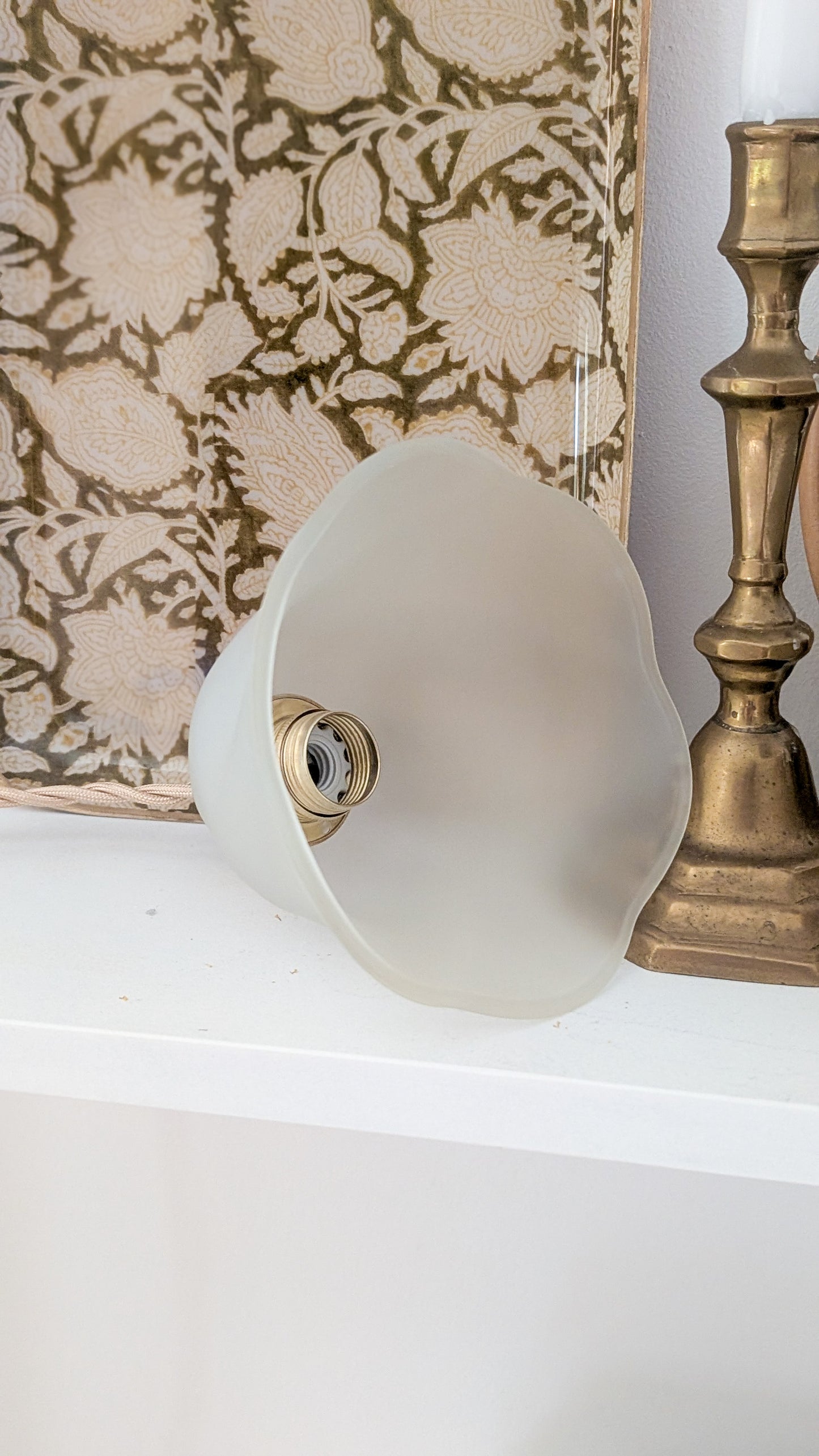 Baladeuse – Globes fleuris chinés