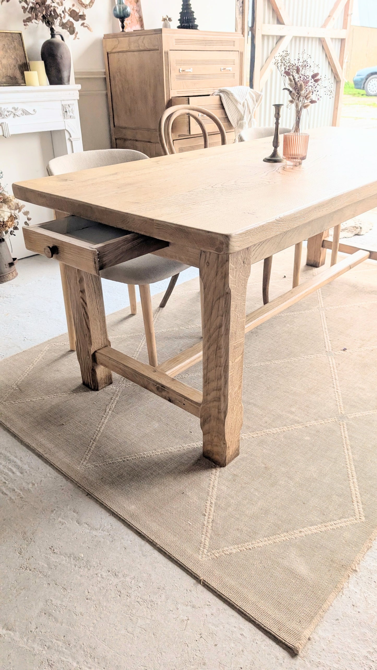 Table rectangulaire en chêne