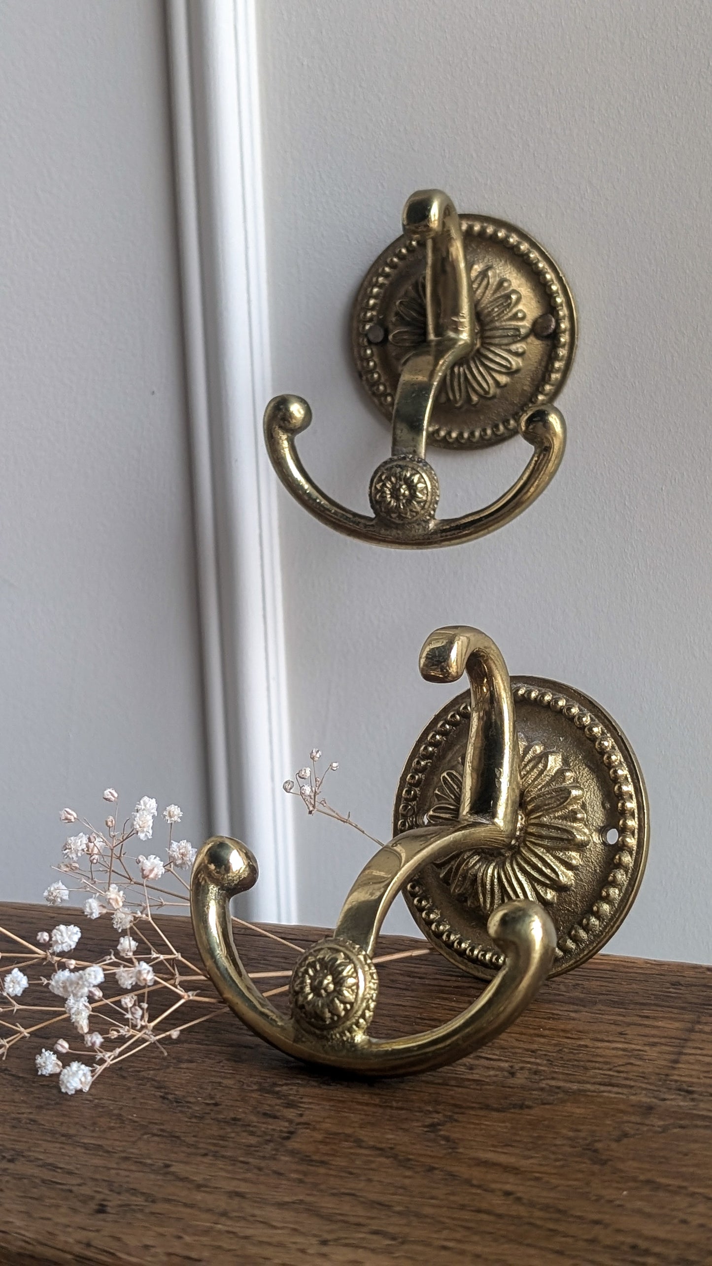 Lot de 2 patères anciennes