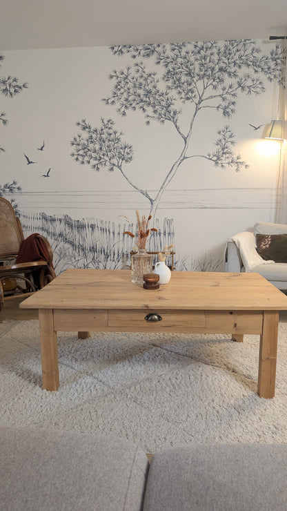 Table basse en pin