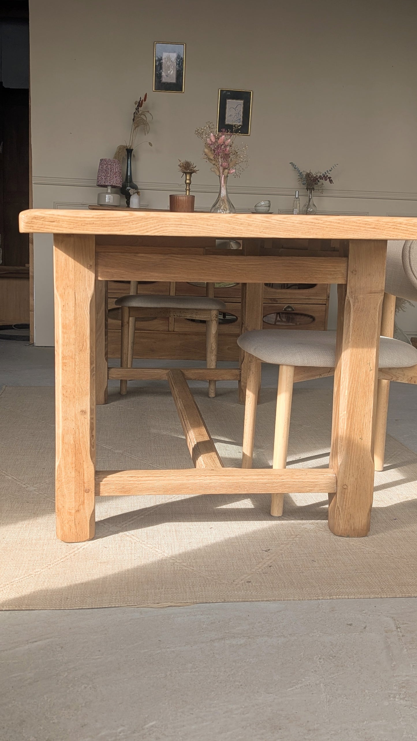 Table rectangulaire en chêne