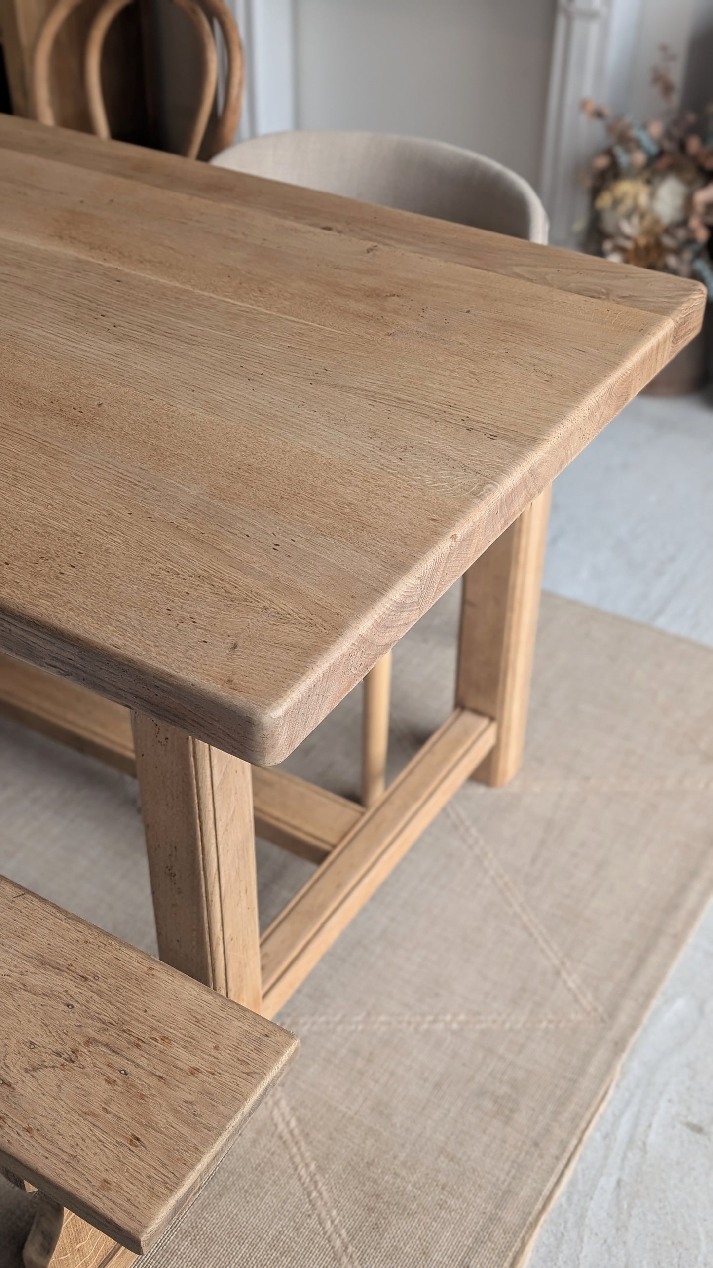 Table de ferme avec rallonges