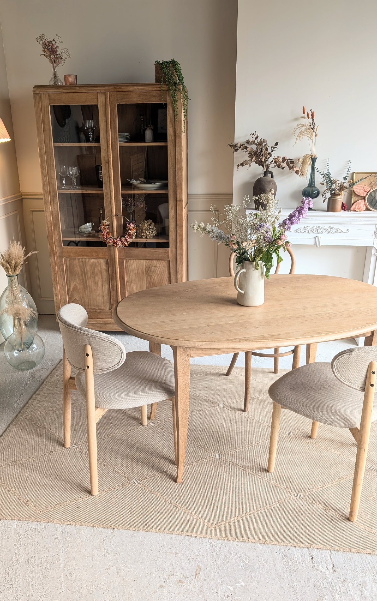 Table ovale en chêne