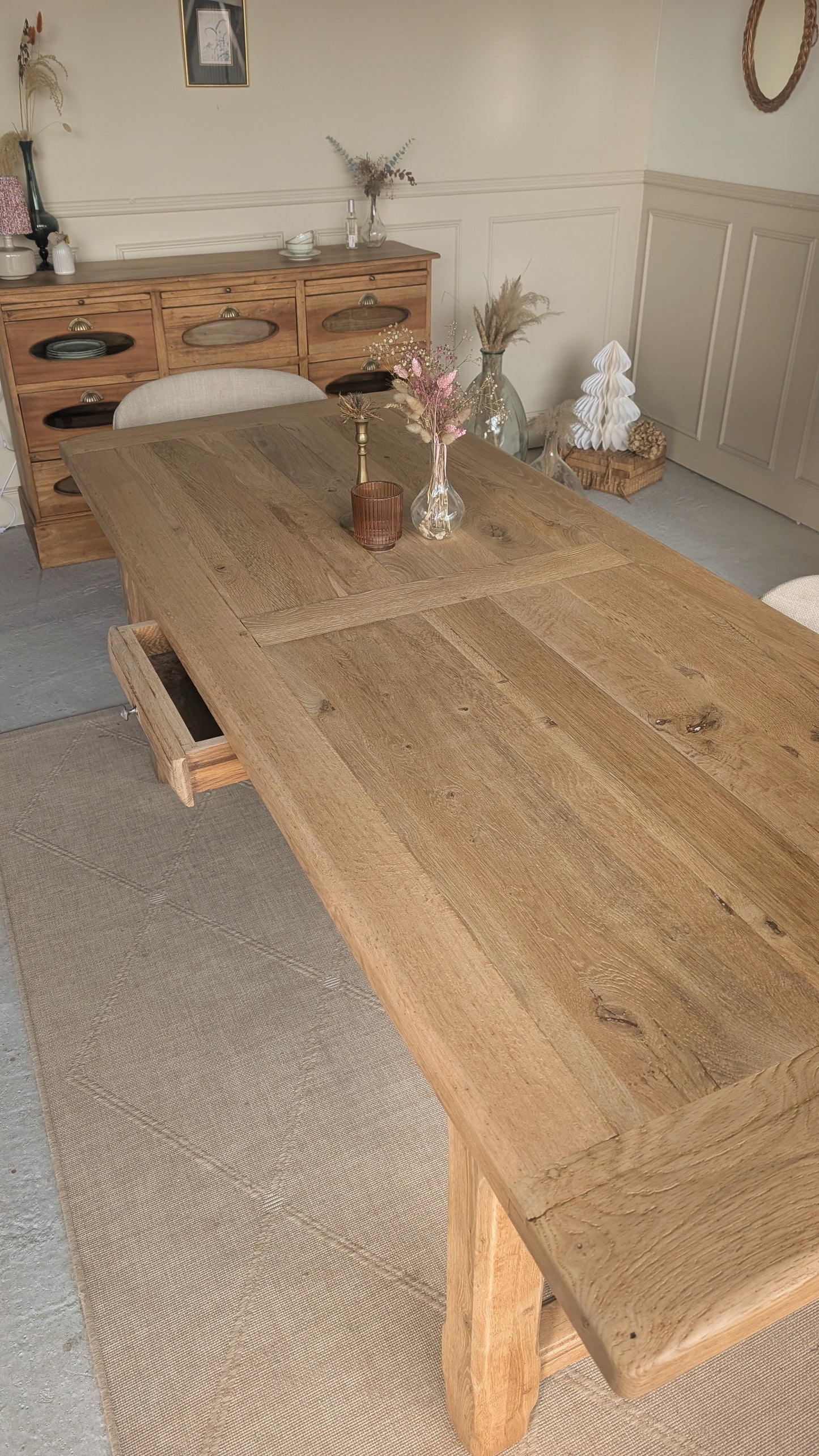 Table rectangulaire en chêne
