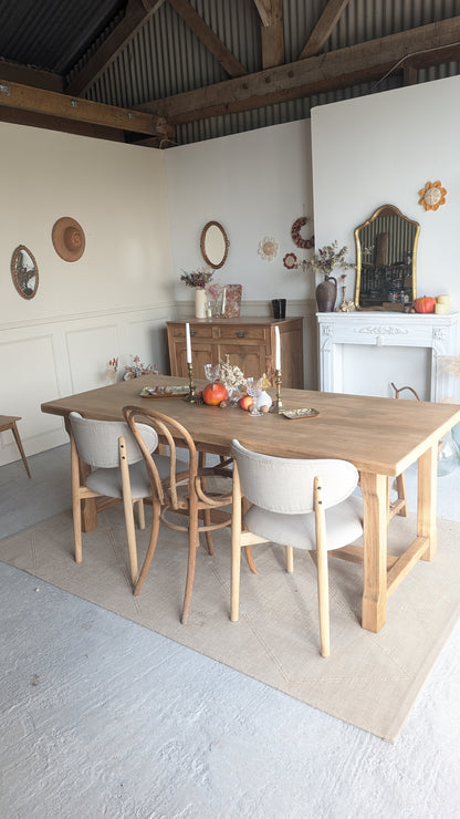Table en bois avec rallonges