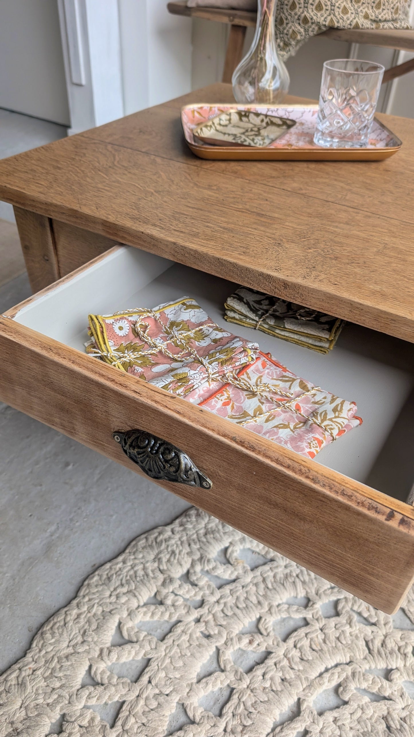 Table basse en chêne