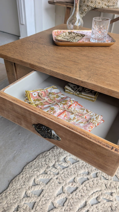 Table basse en chêne