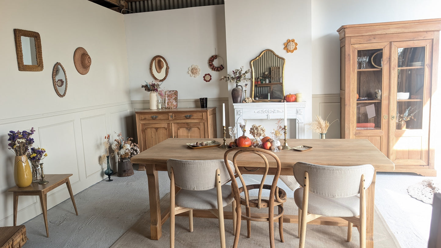 Table en bois avec rallonges