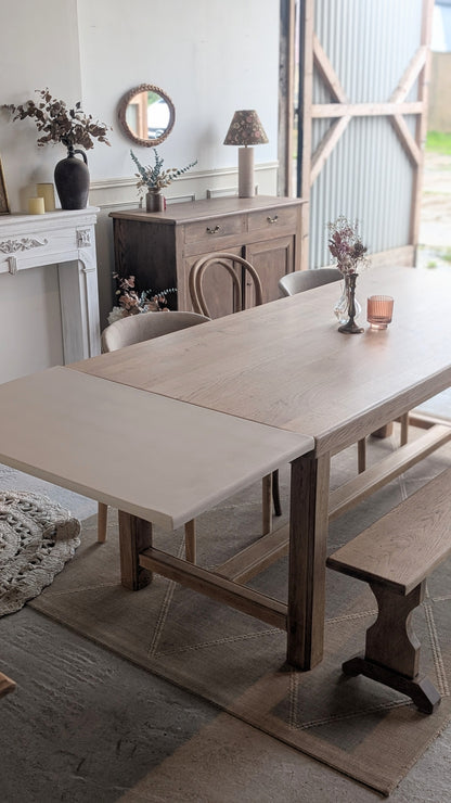 Table de ferme avec rallonges
