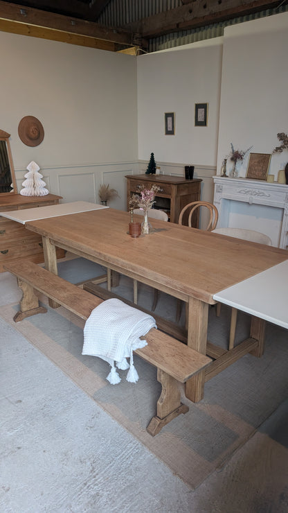 Table de ferme avec rallonges