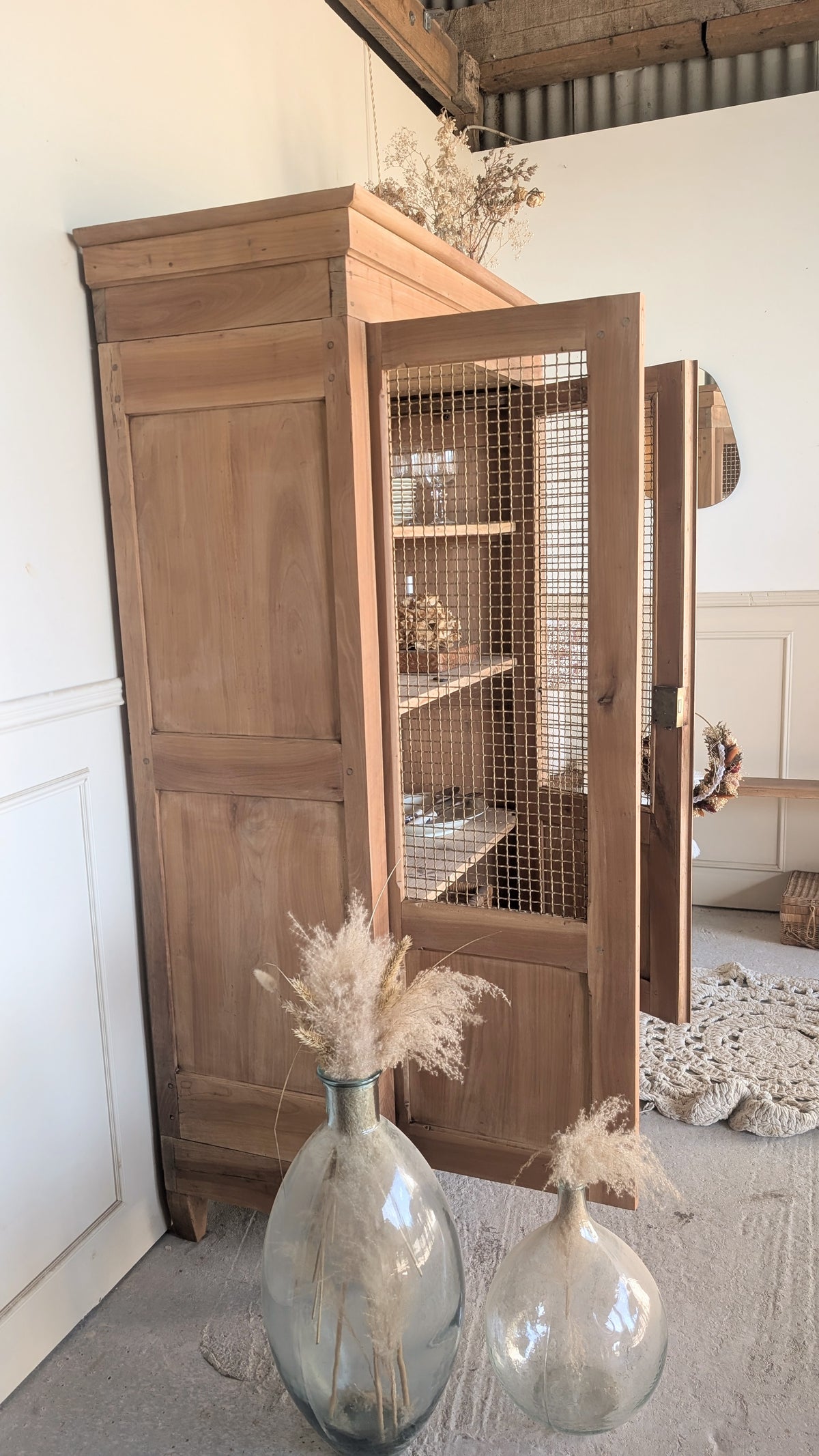 Vitrine en merisier
