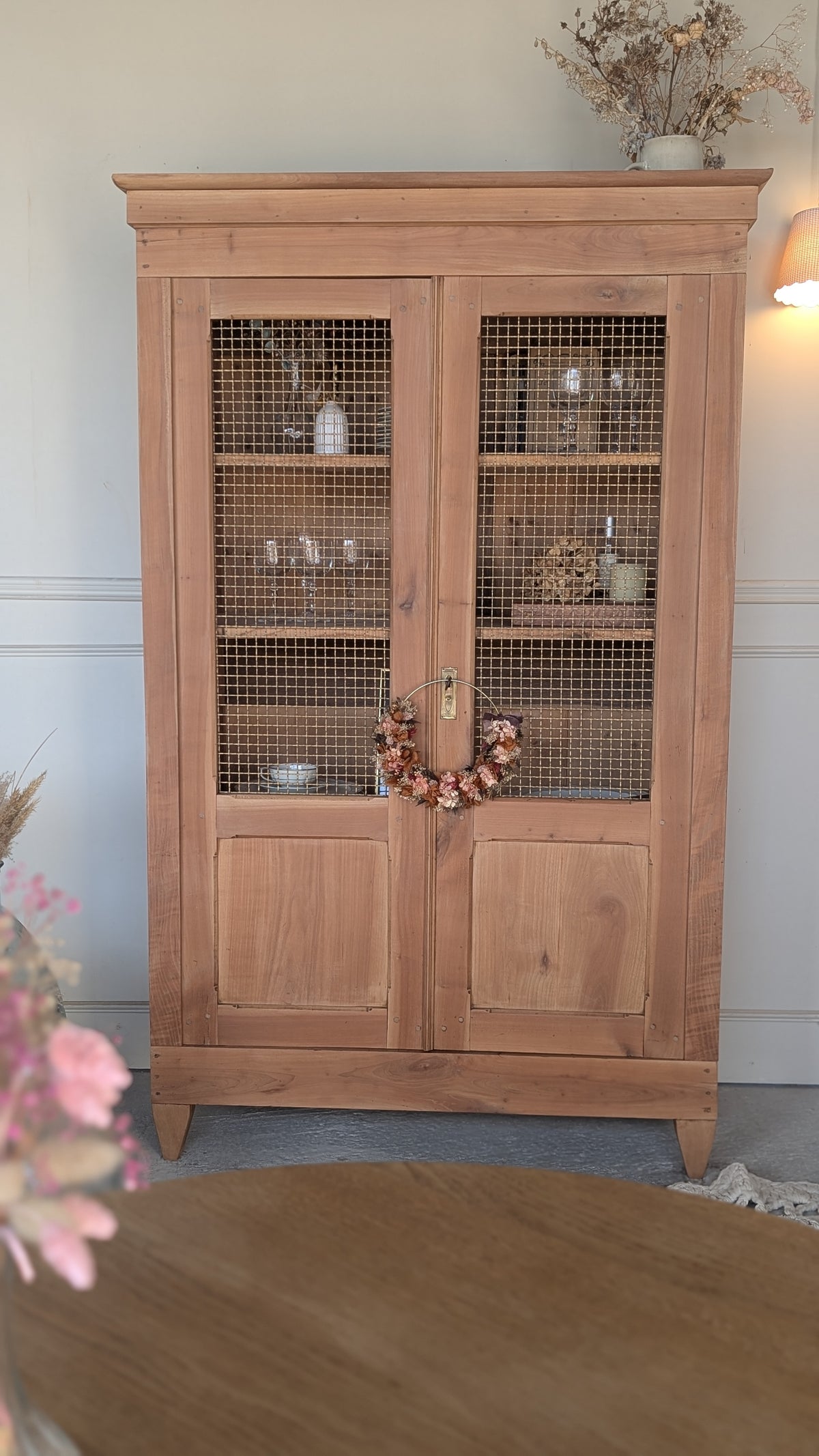 Vitrine en merisier